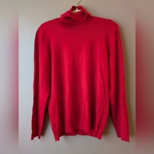 Calvin Klein XL Red Turtle Neck Sweater